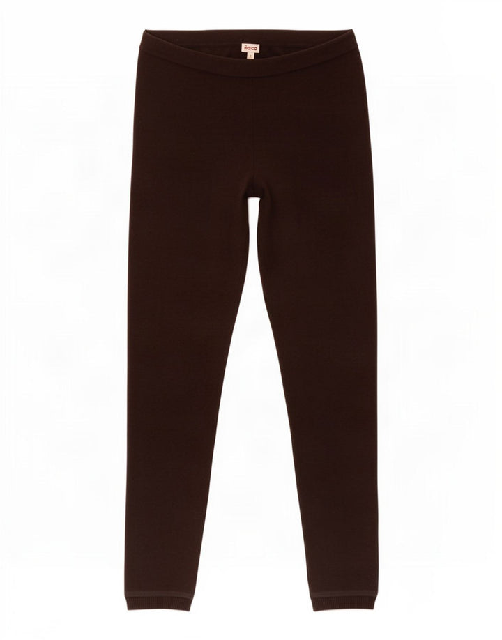 Kenzo Leggings Femme UK 8 Small Laine Marron
