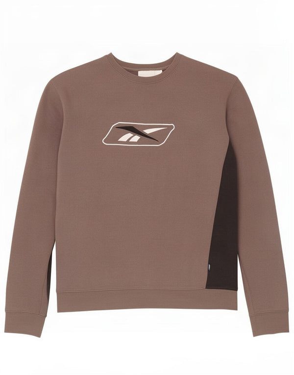 Reebok Sweatshirt Graphic Sweatshirt Jumper Homme Gris Moyen Colourblock