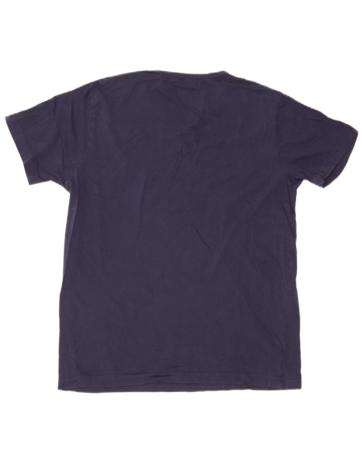Lyle & Scott T-Shirt Homme Haut Large Bleu Marine Coton