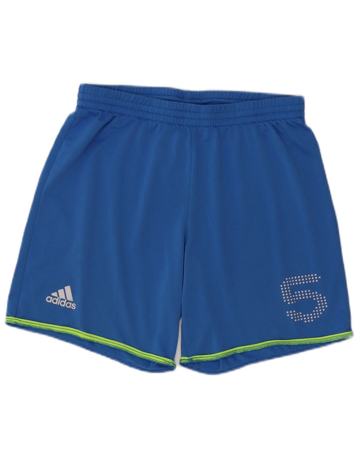 Adidas Short de sport graphique pour hommes, grand bleu, polyester