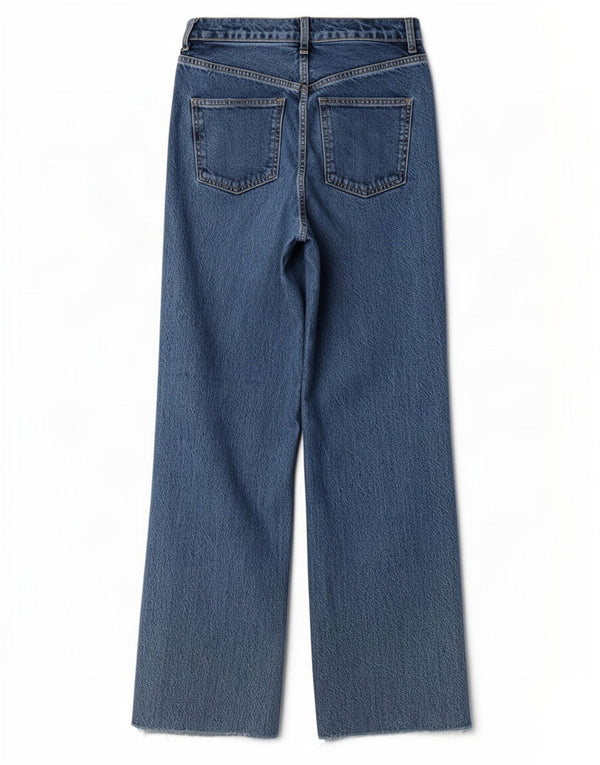 Zara Jean large pour femme EU 36 XS W26 L31 Bleu Coton