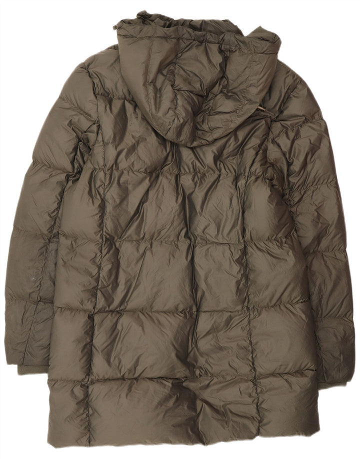 Jack Wills Manteau rembourré à capuche pour femme UK 14 Large Kaki Polyester