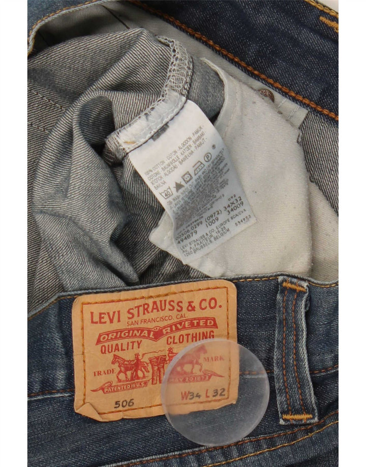 Levi's Jean Droit 506 Homme Bleu W34 L32 Coton