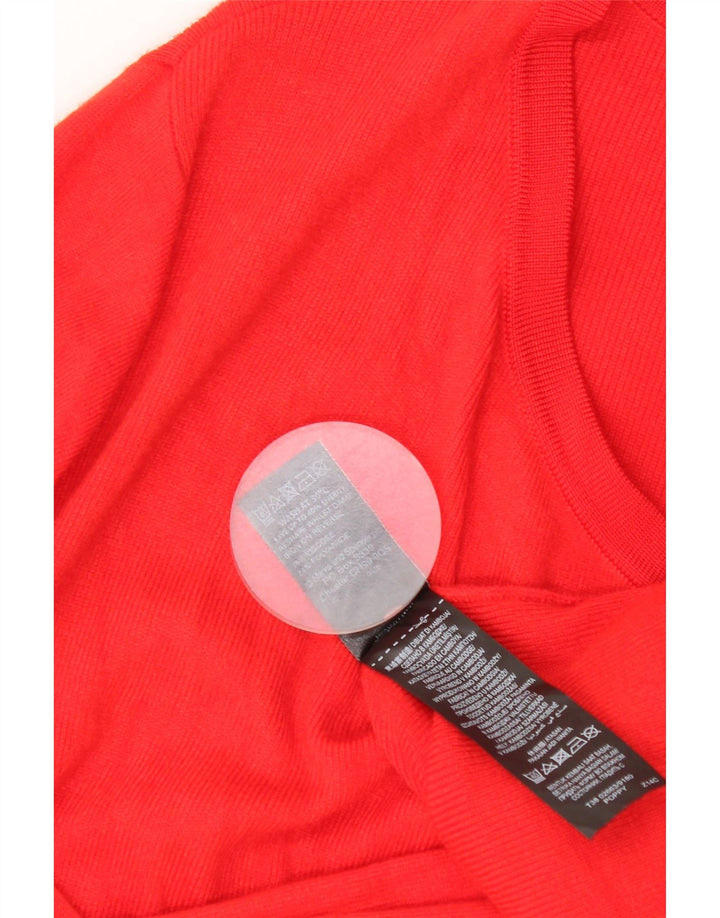 Marks & Spencer Pull cardigan ouvert long pour femme UK 16 Large Rouge