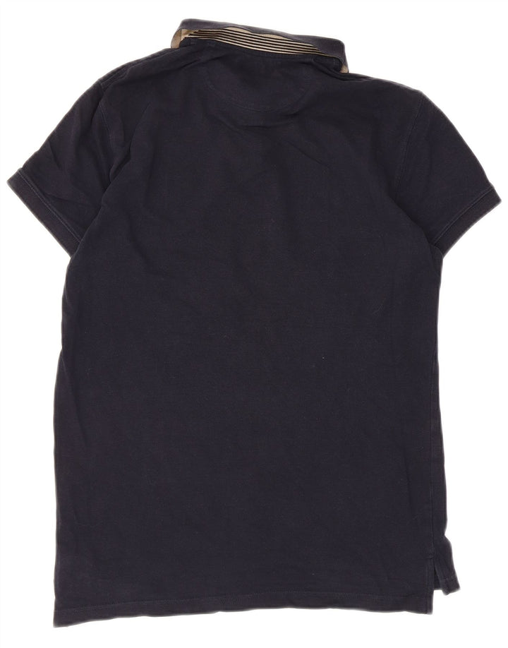 Massimo Dutti Polo Slim Fit Homme Bleu Marine Petit
