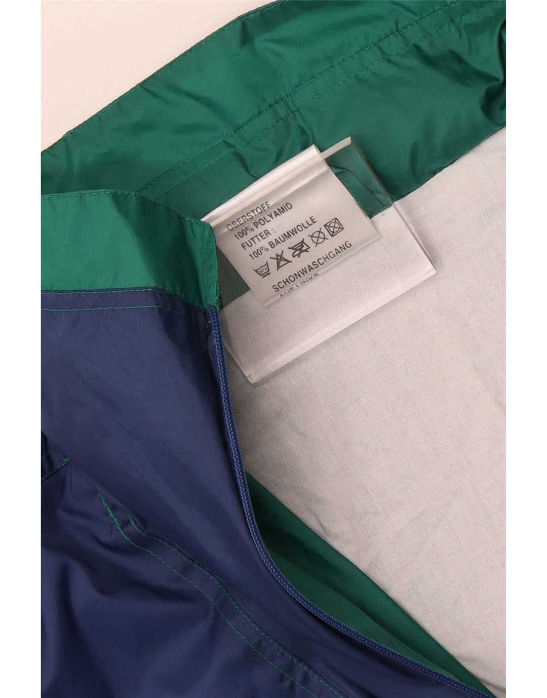 Marcel Clair Veste de pluie à capuche coupe ample pour homme EU 46 Petit Bleu Colorblock