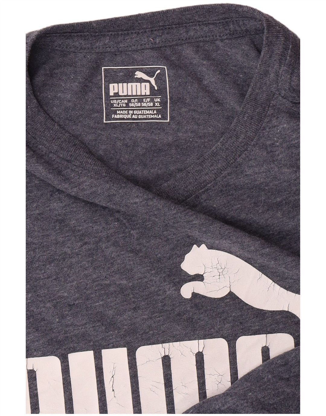 PUMA T-Shirt Graphique Homme XL Bleu