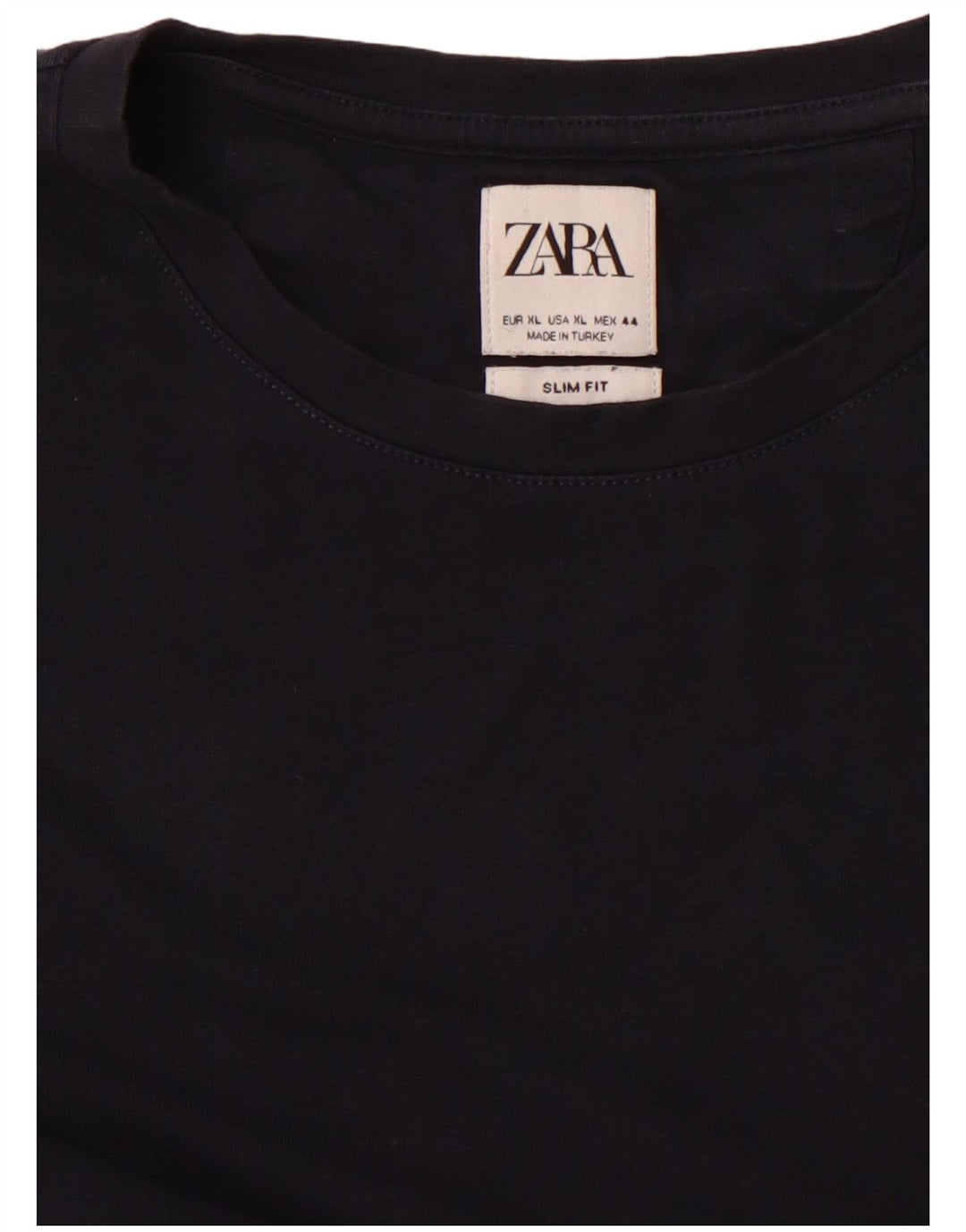 Zara Hommes Slim Fit T-Shirt Top XL Bleu Marine