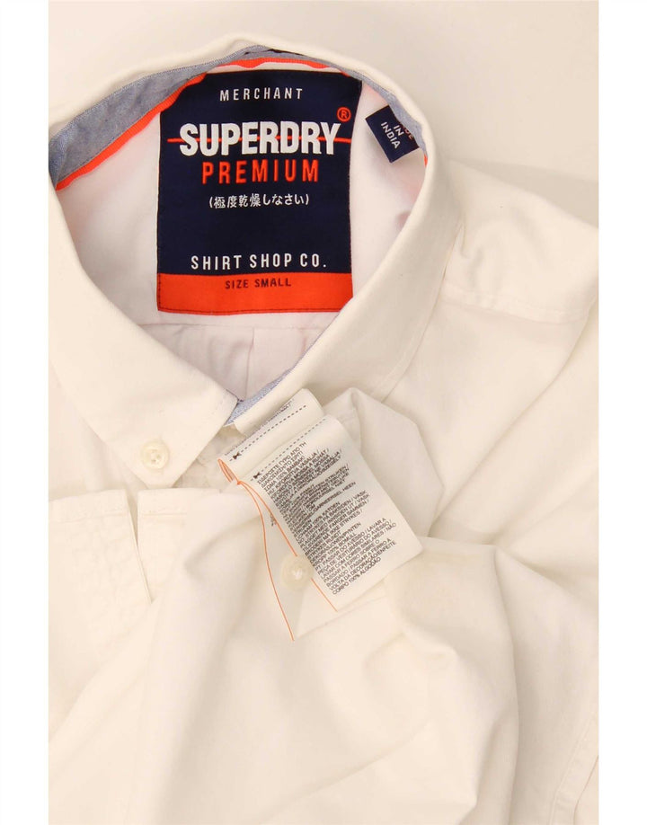 Superdry Chemise Homme Petit Blanc Coton