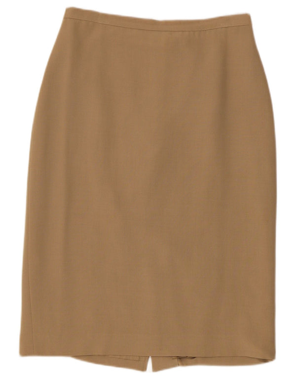 Max & Co. Jupe crayon femme UK 12 Medium W28 Acétate beige