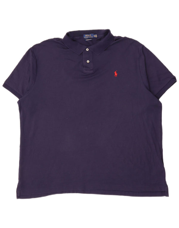 Polo Ralph Lauren Polo ajusté personnalisé pour hommes 2XL en coton bleu marine