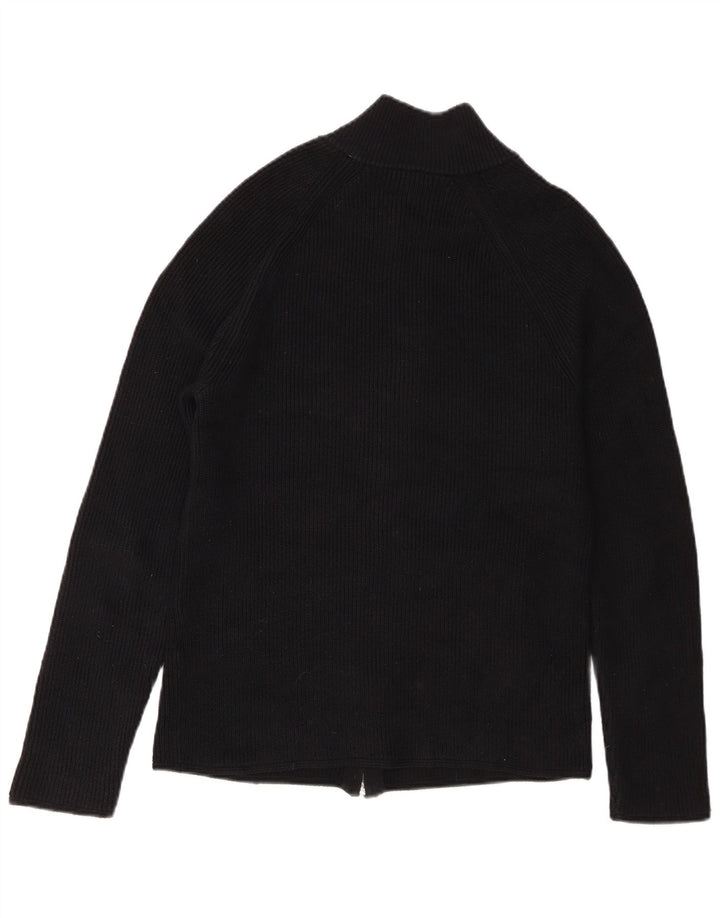 Reiss Hommes Cardigan Pull Petit Noir Coton