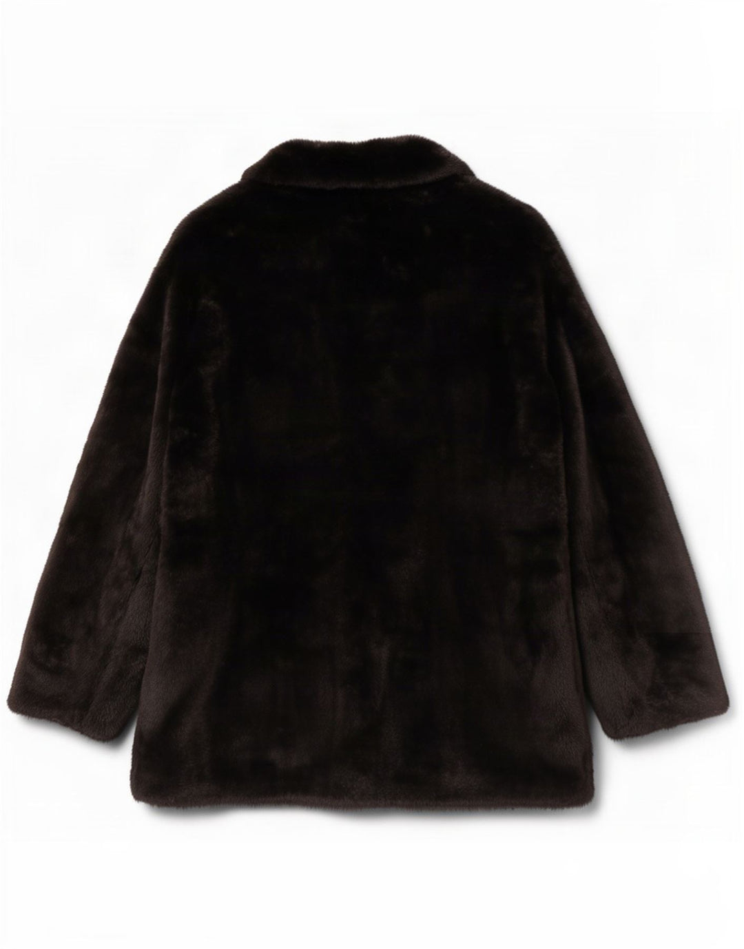 Marks & Spencer Veste en fausse fourrure pour femme UK 14 Polyester noir moyen