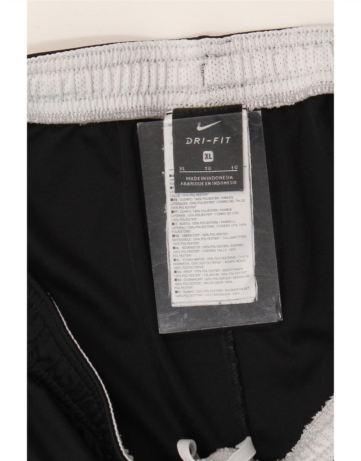 NIKE Short de sport Dri Fit pour homme XL Noir Colorblock Polyester