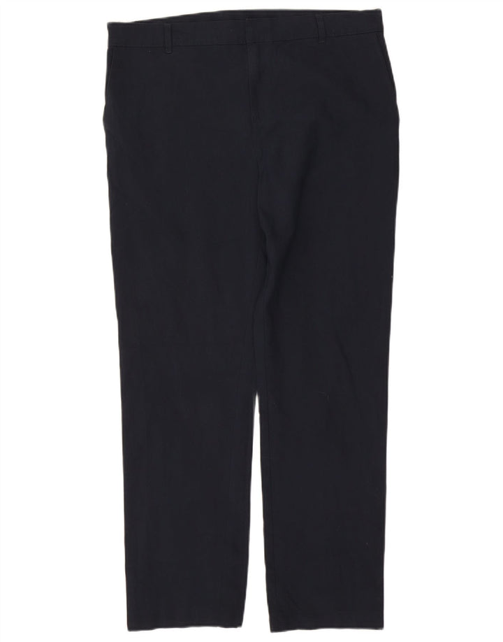 Marks & Spencer Pantalon Chino Droit Homme W34 L29 Bleu Marine