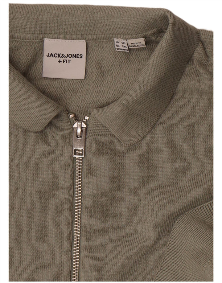 Jack & Jones Polo à manches courtes pour homme 3XL Gris