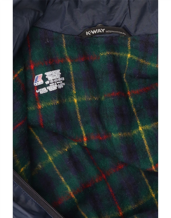 K-Way Veste coupe-vent pour homme UK 40 Large Bleu marine