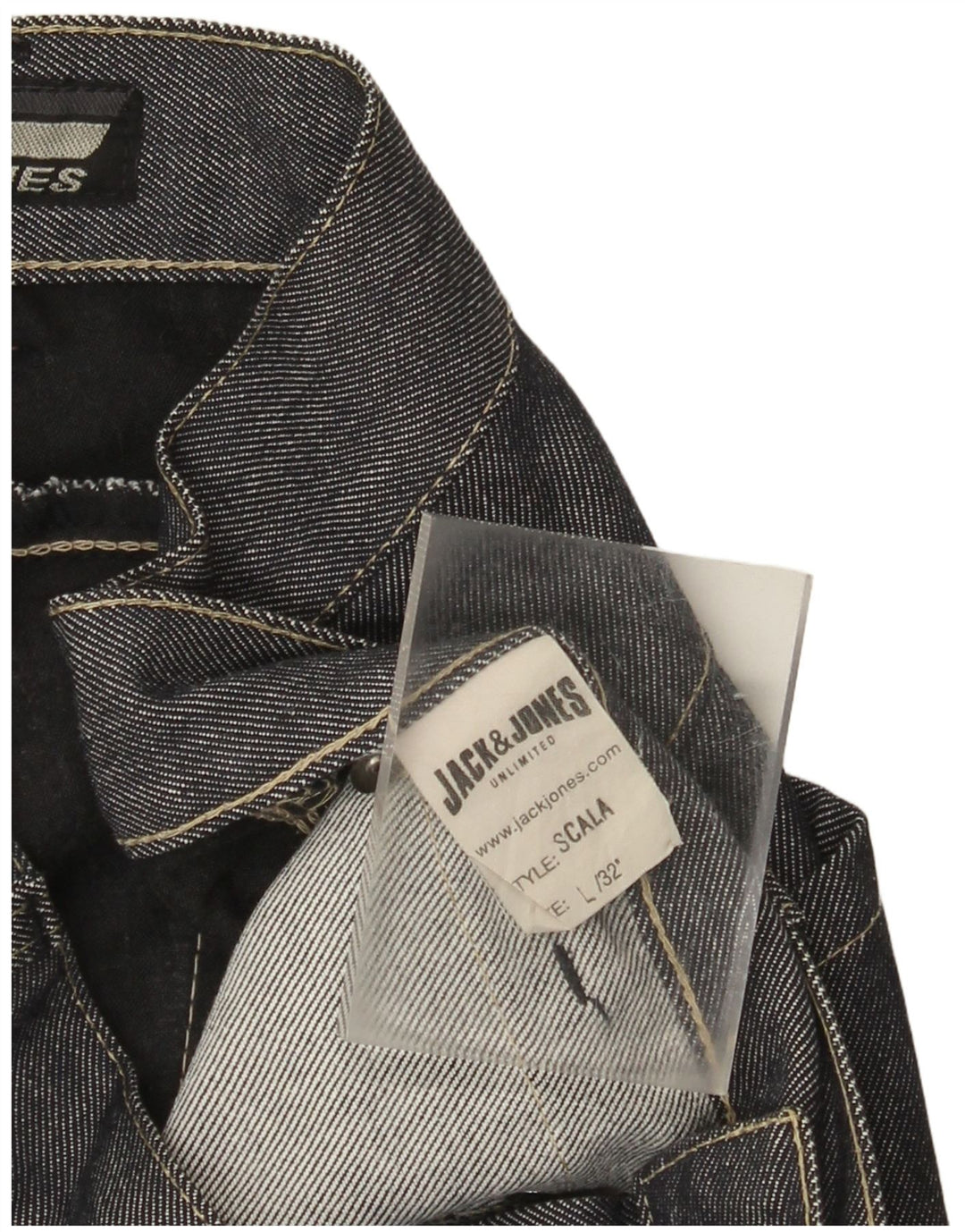 Jack & Jones Jean Droit Homme W34 L32 Bleu Coton