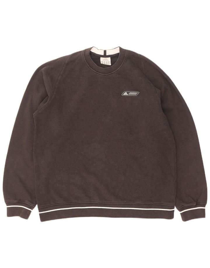 Adidas Sweat-shirt pour homme en coton noir moyen