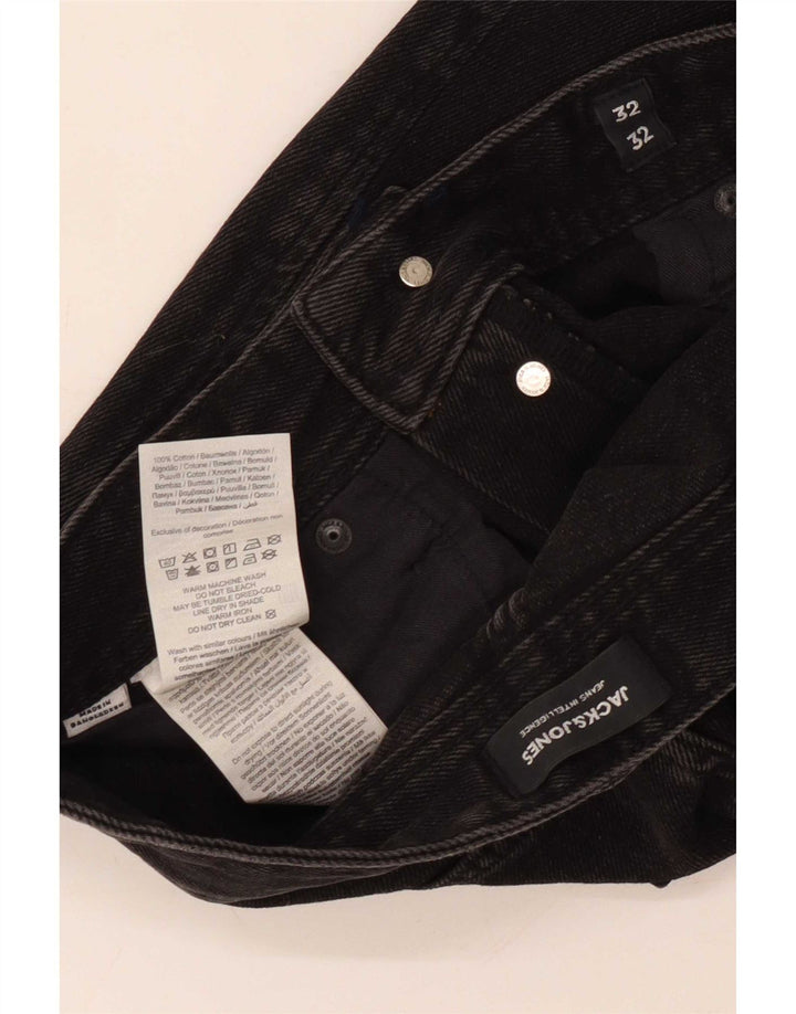 Jack & Jones Jean Droit Homme W32 L32 Noir Coton