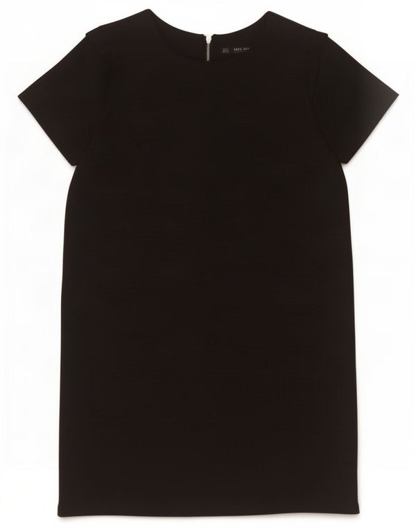 Zara Robe droite pour femme UK 10 Petit Noir Polyester