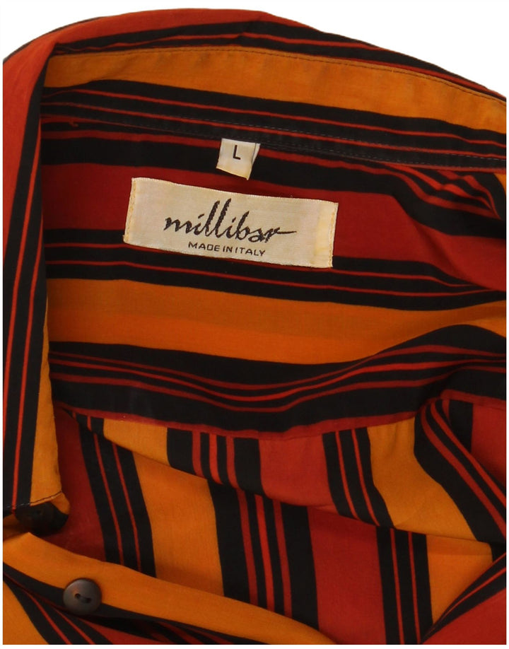 MILLIBAR Chemise Homme Large Rayée Multicolore