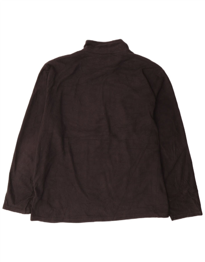 Mountain Warehouse Pull polaire à col zippé pour homme 3XL Noir