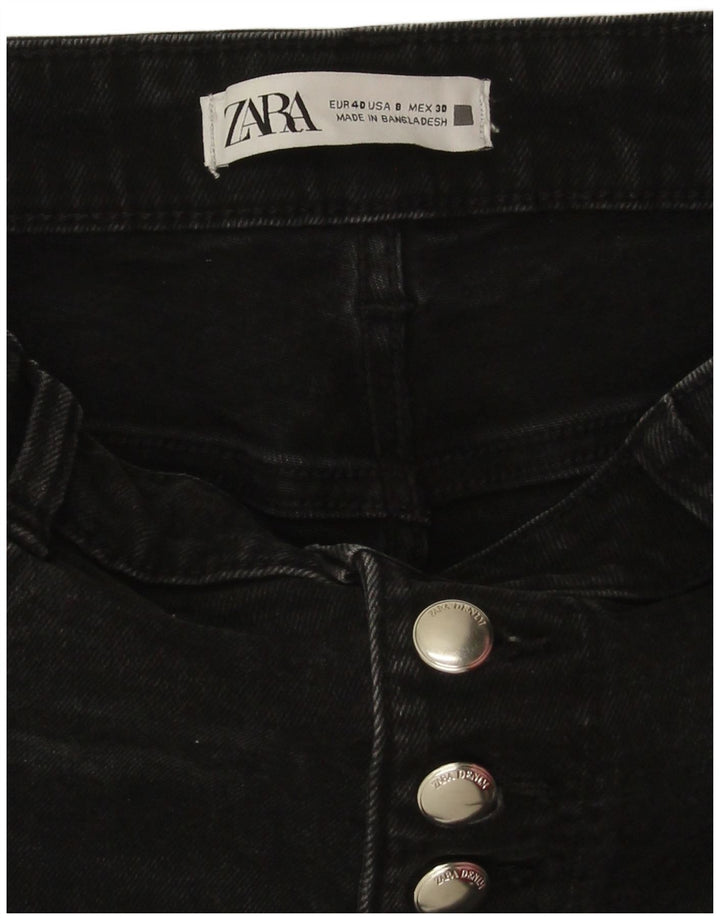 Zara Jean Bootcut Femme EU 40 Moyen W30 L26 Coton Noir