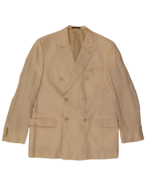 Valentino Veste Blazer Croisée Homme IT 54 2XL Beige Lin