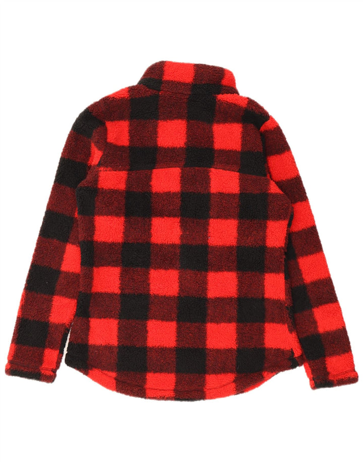 Columbia Veste Polaire Femme UK 14 Medium Rouge Vichy Polyester