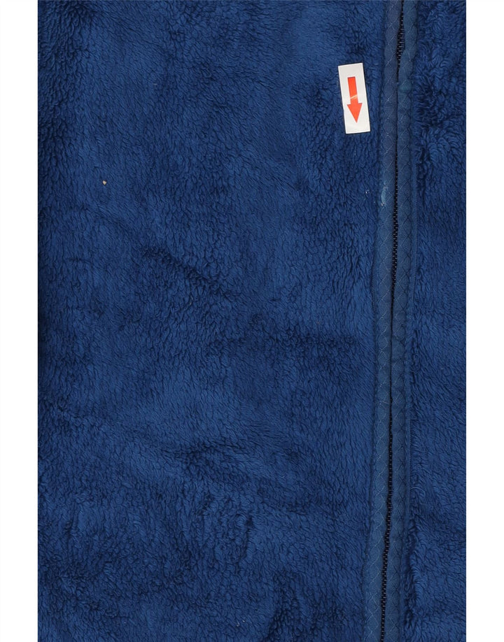 Eddie Bauer Veste polaire à capuche pour femme UK 14 Bleu moyen Polyester