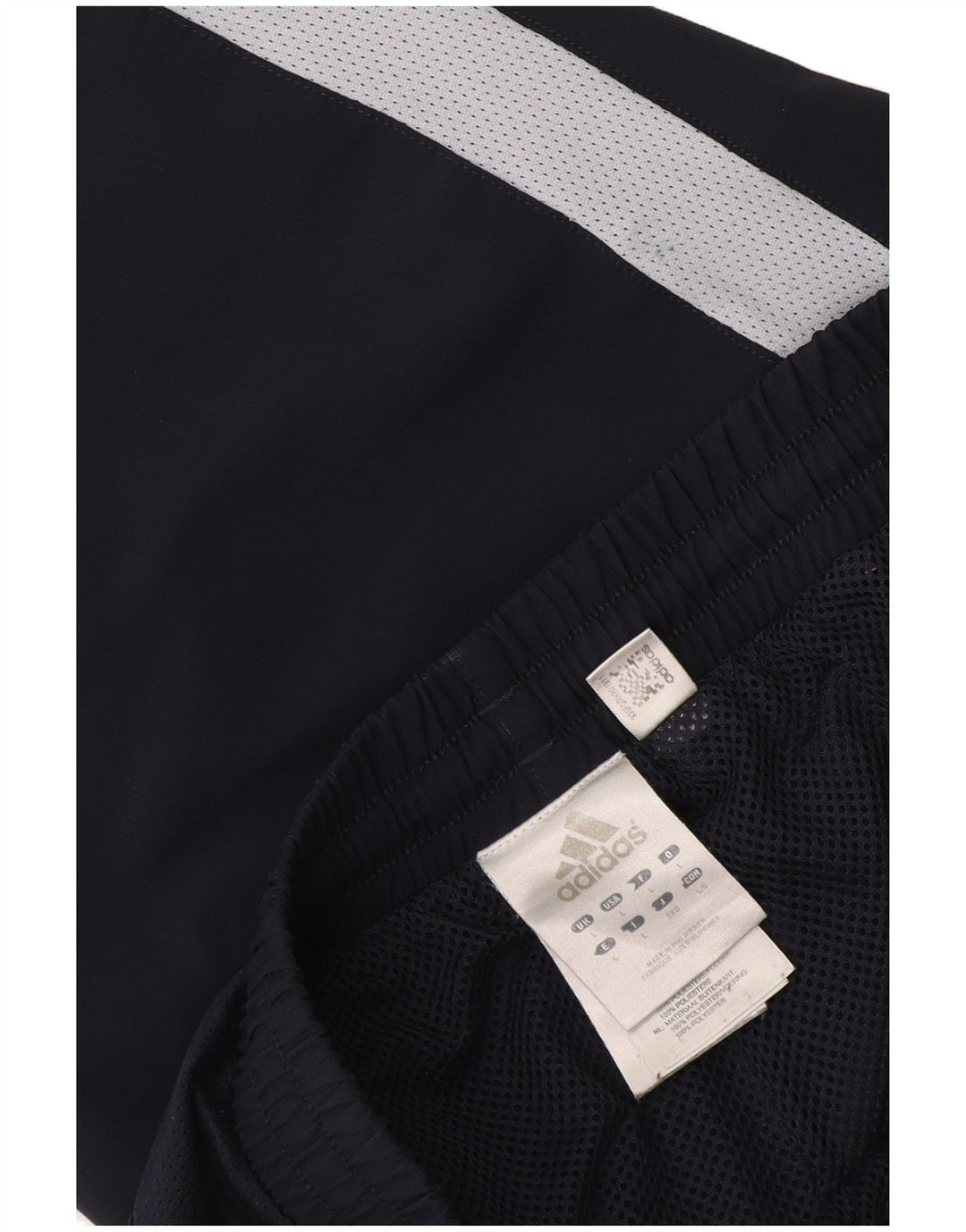 Adidas Bermuda Sport Short Homme Bleu Marine Large Colorblock Polyester