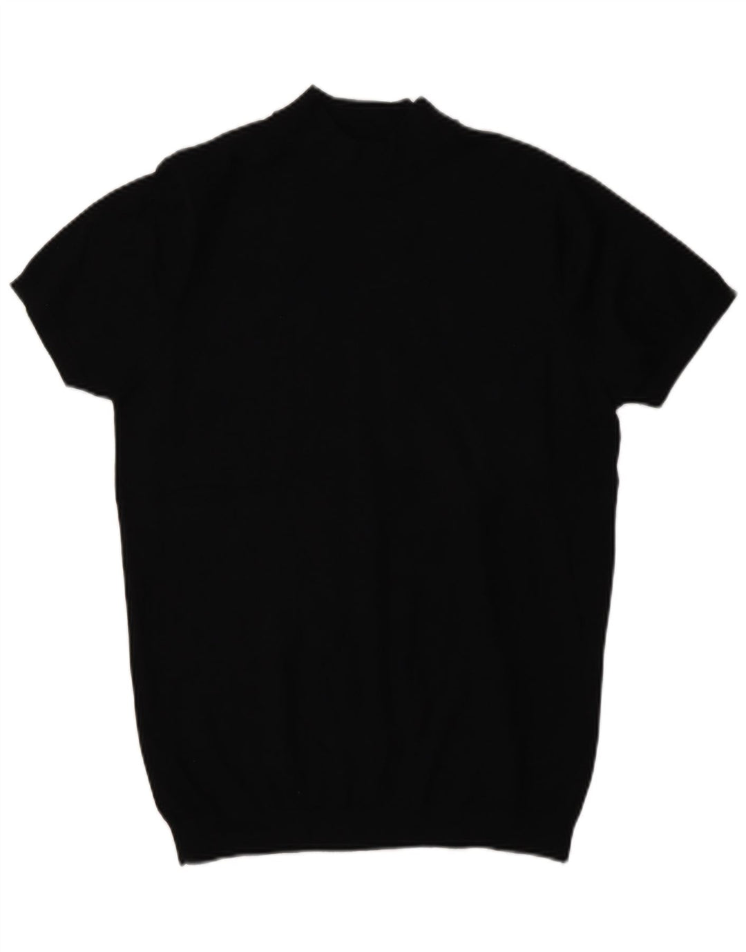 Zara Pull à manches courtes et col roulé pour homme Noir Taille S