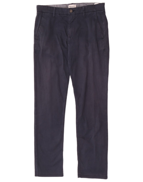 Timberland Pantalon Chino Droit Homme W31 L31 Bleu Marine