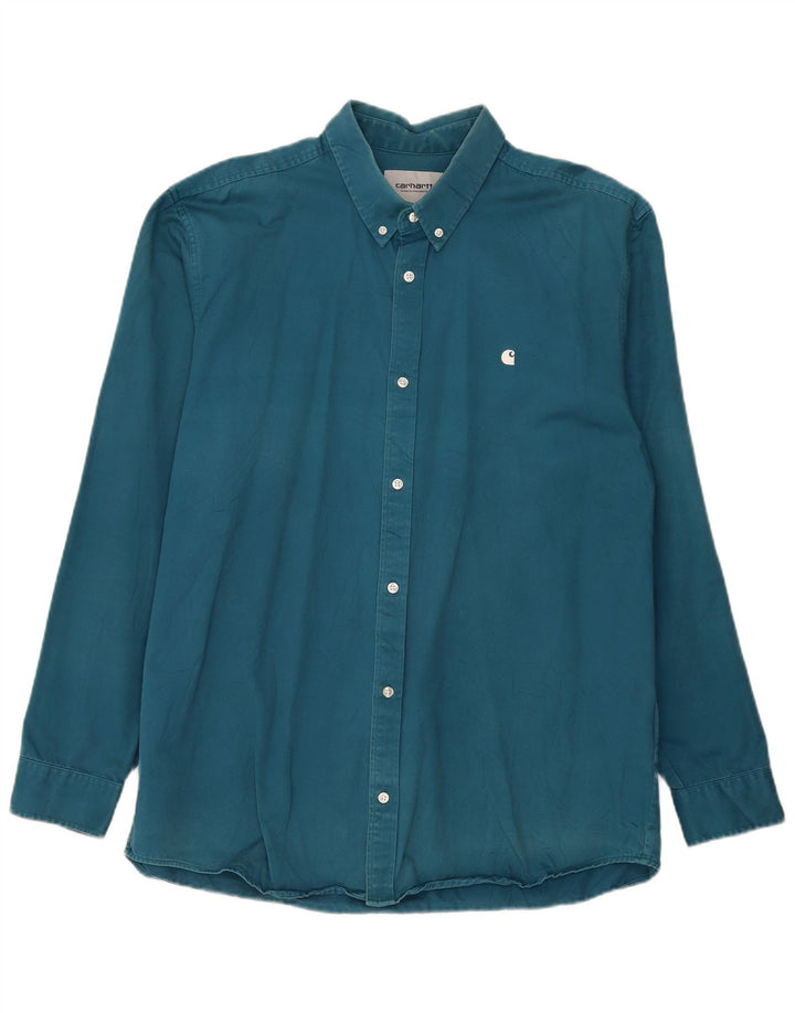 Carhartt Chemise Homme 2XL Bleu Coton
