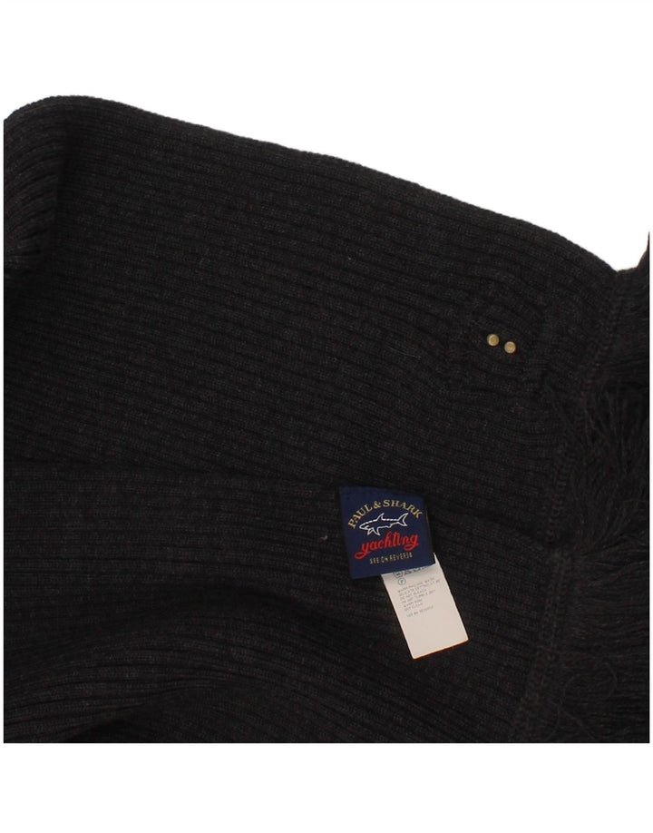 Paul & Shark Écharpe Rectangulaire Homme Taille Unique Gris Laine Vierge