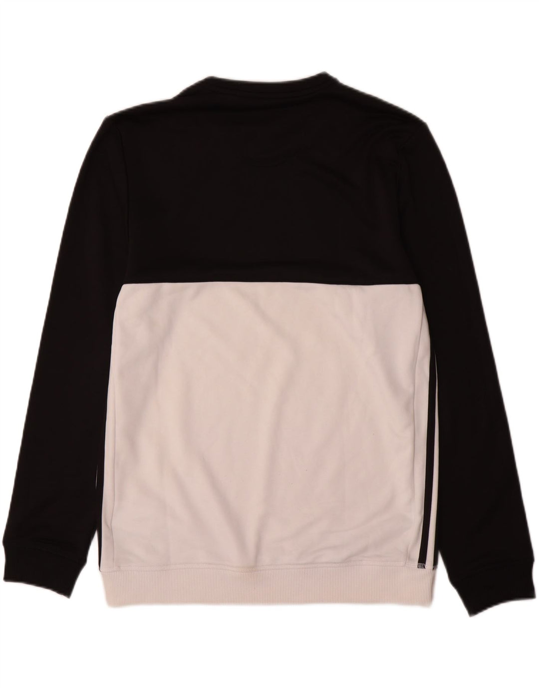 Adidas Sweat-shirt pour homme en polyester color block noir moyen