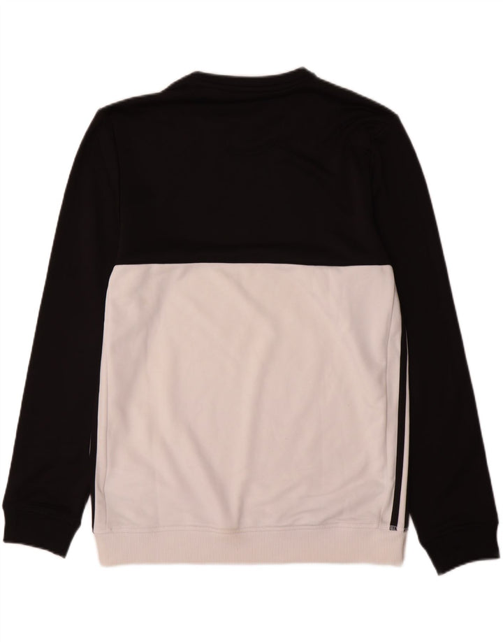 Adidas Sweat-shirt pour homme en polyester color block noir moyen