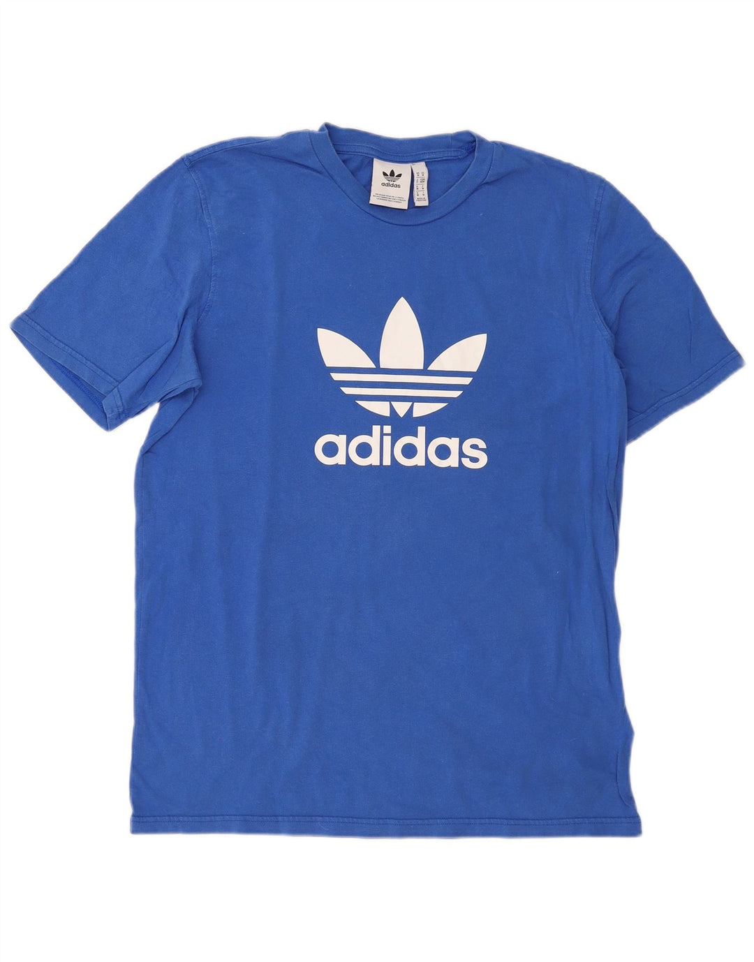 Adidas T-Shirt Graphique Homme Bleu Moyen Coton