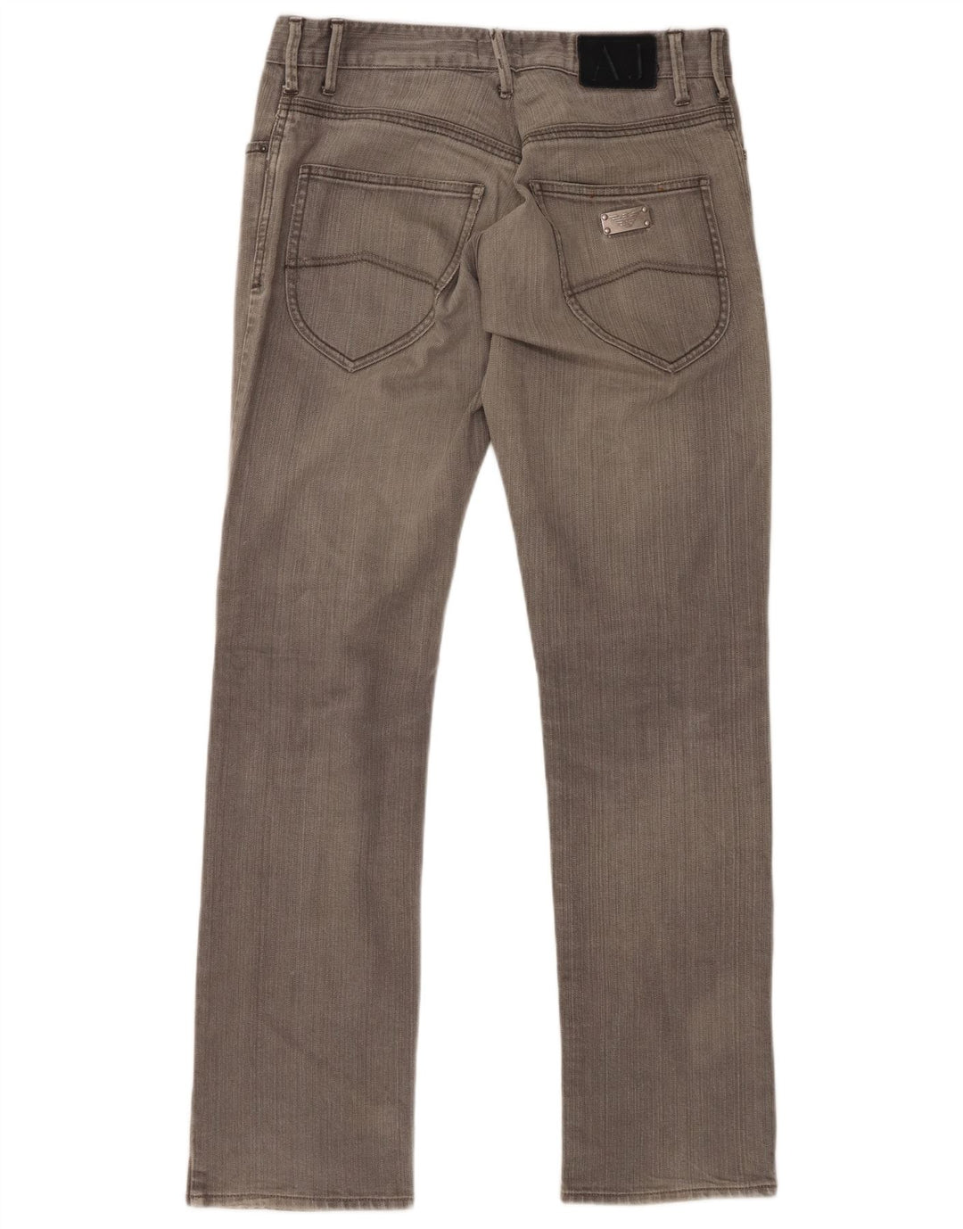 ARMANI Jean Droit Homme W33 L33 Gris Coton