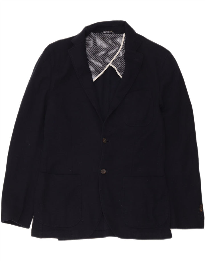 Massimo Dutti Veste Blazer 2 Boutons Homme EU 50 Coton Bleu Marine Moyen