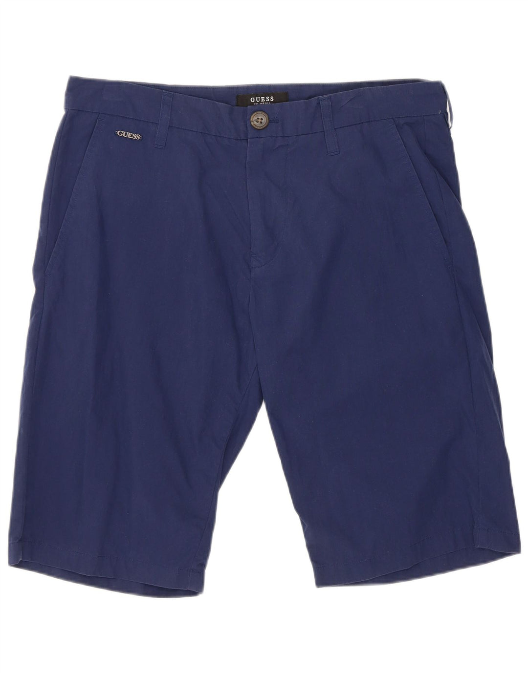Guess Short Chino Homme W32 Bleu Moyen Coton