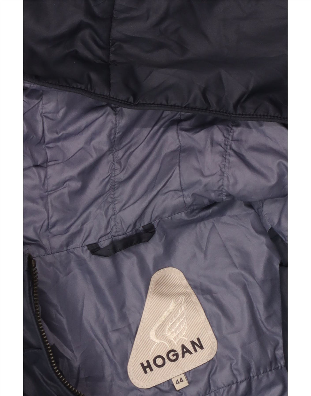 HOGAN Veste Bomber À Capuche Femme IT 44 Bleu Marine Moyen