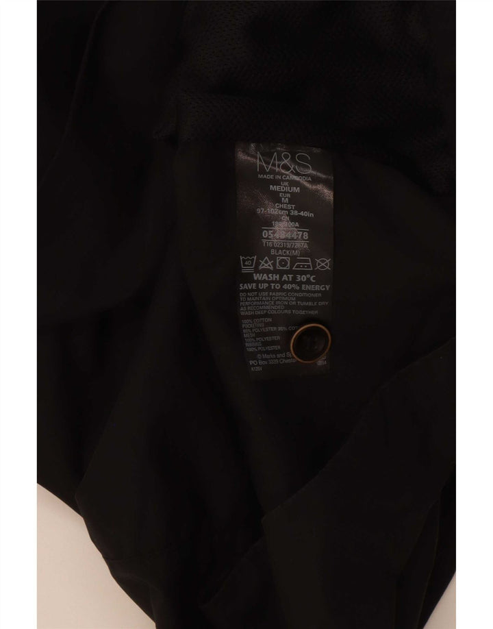 Marks & Spencer Veste utilitaire pour homme UK 38 Coton noir moyen