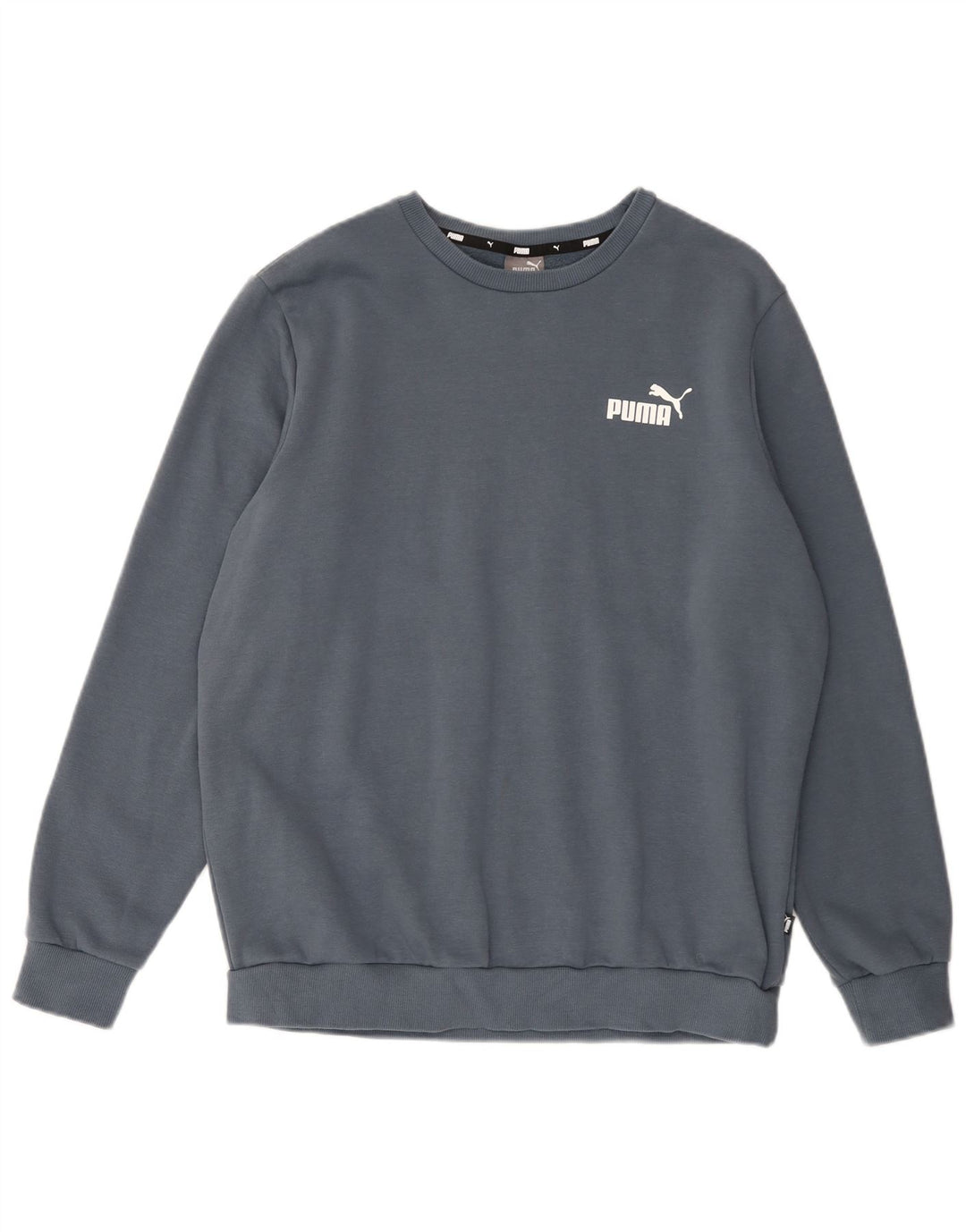 PUMA Sweat-shirt pour homme en coton bleu marine Taille L