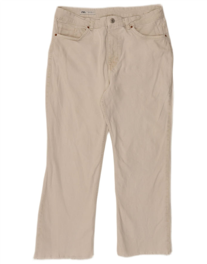 Zara Jean droit pour femme EU 46 2XL W36 L26 Blanc