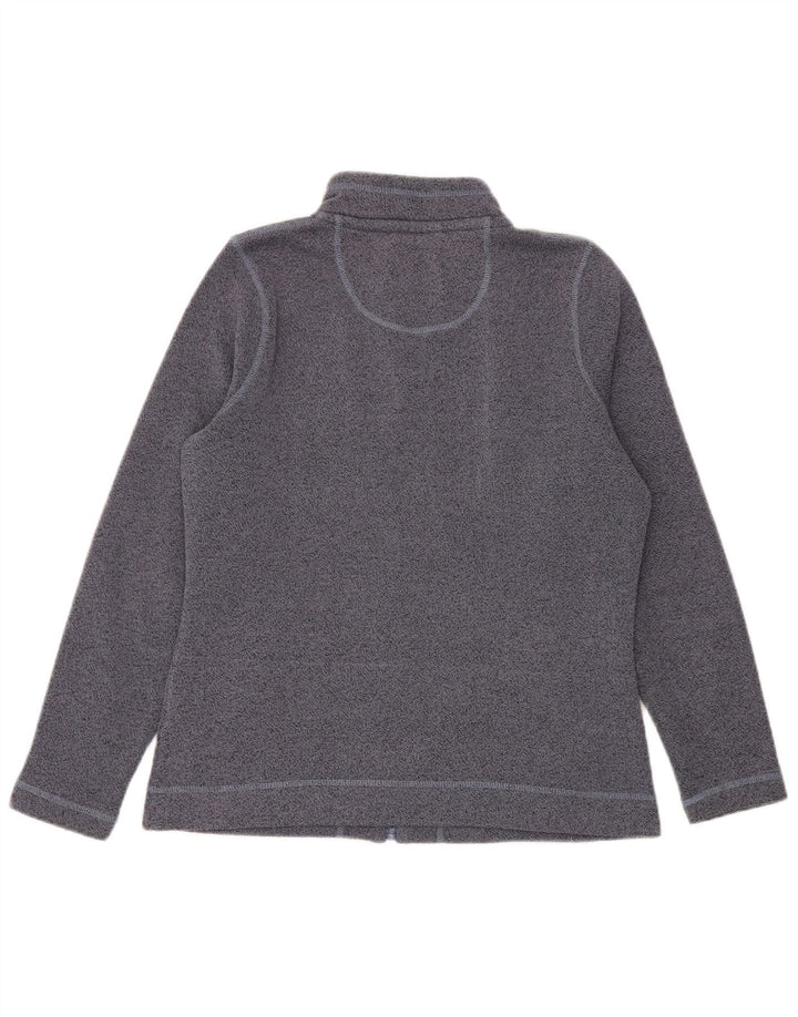 Weird Fish Veste de survêtement pour femme UK 12 Bleu marine moyen moucheté