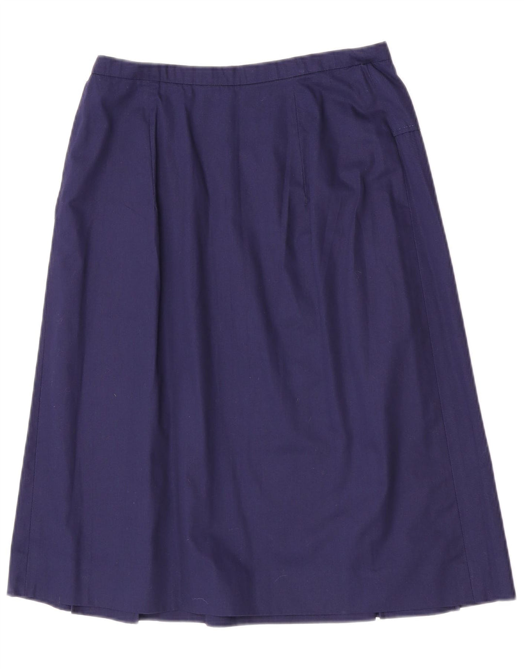 vintage Femme Jupe A-Line W28 Coton Bleu Marine Moyen