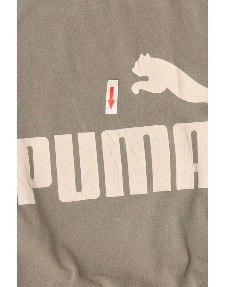 Puma T-Shirt Graphique Homme Petit Gris