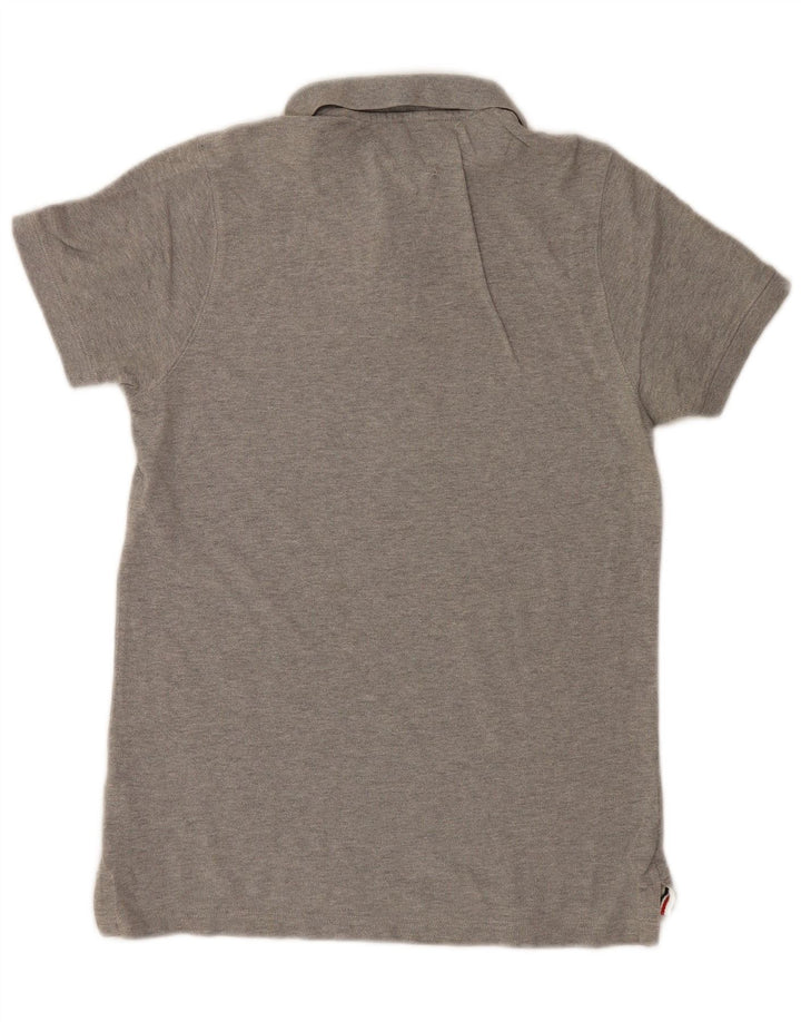 Tommy Hilfiger Polo Homme Gris Moyen Coton